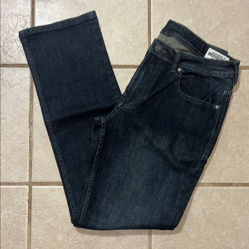 Buffalo David Bitton Jackson X Deep Indigo Straight Jeans Size 32 x 32